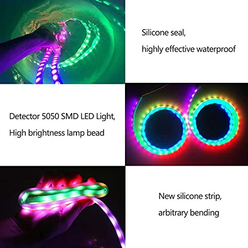 Luces de estribo RGB, tira de luz LED de automóvil, faldas d