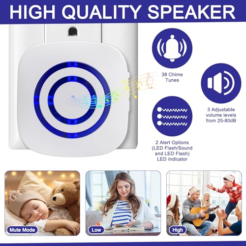 Alarma con sensor de movimiento, alarma inalámbrica, detecto
