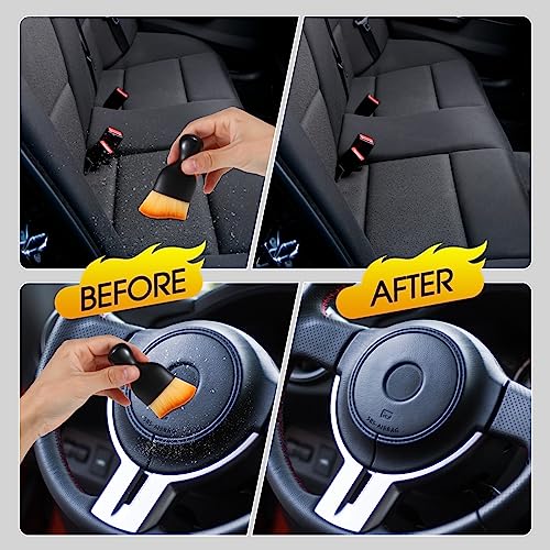 3 cepillos para el polvo para detalles del interior del auto