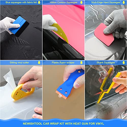 NEWISHTOOL Kit de herramientas de envoltura de vinilo con pi