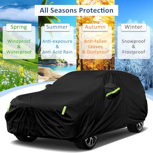 Sailnovo SUV Car Cover Waterproof All Weather,7 Layers Heavy