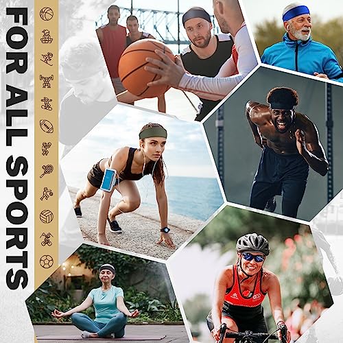 ZENSOUL Diademas deportivas (paquete de 4) – Diademas que ab