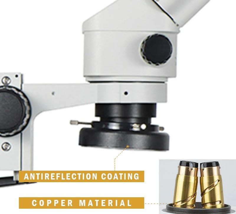 Zoom estéreo del microscopio trinocular digital del LCD HH-M