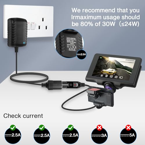 12V 2A 24W AC To DC Converter Car Outlet Adapter, Car Cigare