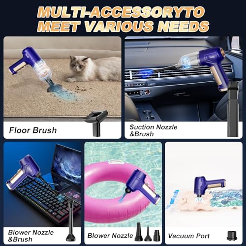 Aspirador de mano inalámbrico para automóvil con motor sin e