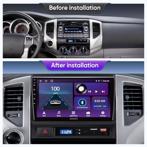 Para Toyota Tacoma Radio Upgrade 2005-2015, pantalla táctil