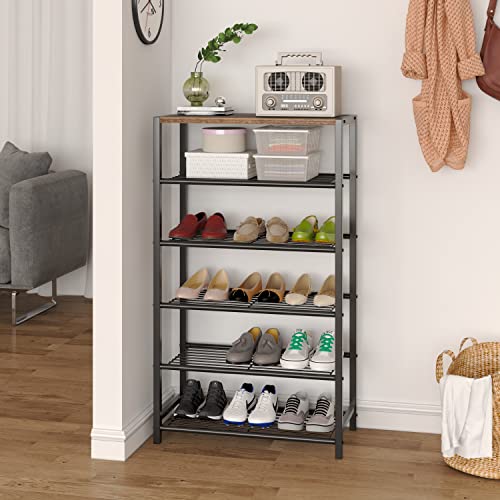 Yusong Organizador de zapatos, estante industrial de almacen