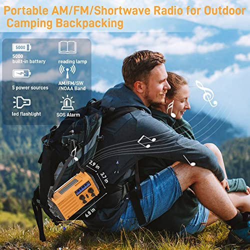 Radio de emergencia con alerta meteorológica NOAA, radio AM/