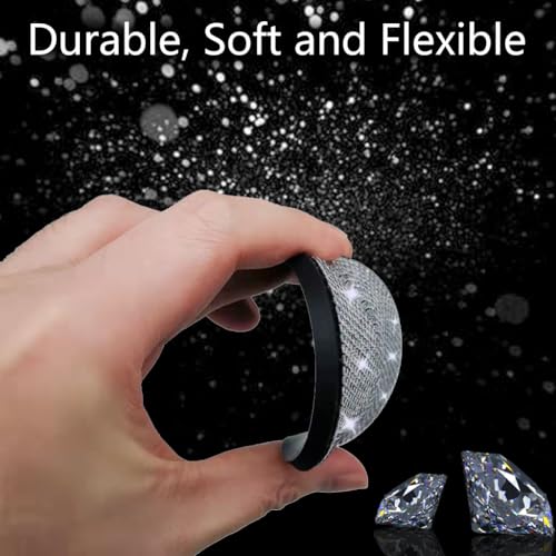 2 posavasos de auto con diamantes de imitación, 2.75 pulgada