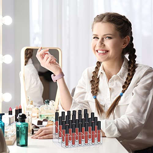 Macarrie Organizador de lápiz labial, 4 piezas, 24 ranuras,