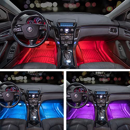 Equipo de iluminación LEDGlow de 4 piezas en 7 colores para