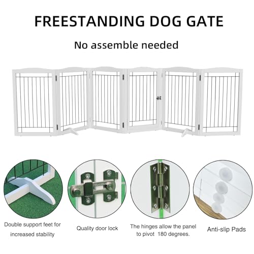 ZJSF Puerta para perros con puerta para interiores, puertas,