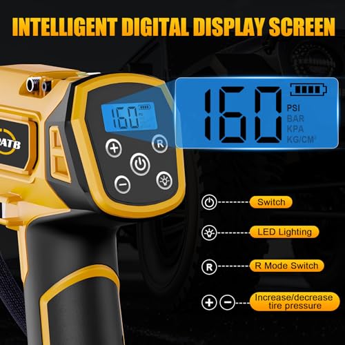 Compresor de aire inalámbrico para batería Dewalt de 20 V má