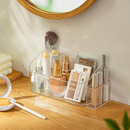 SUNFICON Bandeja de maquillaje, organizador de cosméticos, v