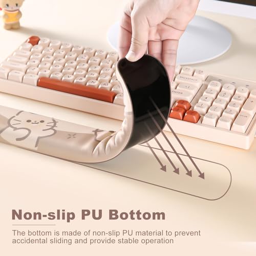 YUNZII Reposamuñecas para teclado, mouse y teclado, soporte