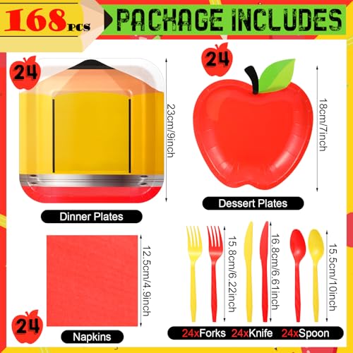 Zubebe 120 platos y servilletas de papel para el regreso a c