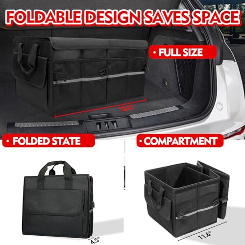 Organizador de maletero de automóvil, organizador plegable d