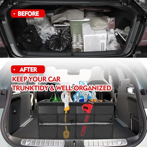 Organizador de maletero de automóvil, organizador plegable d
