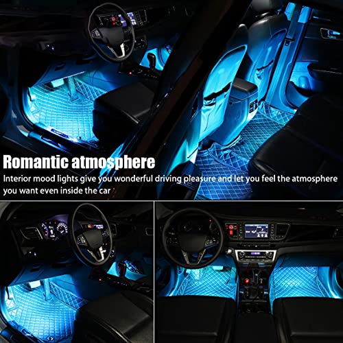 Luces LED de ambiente para automóvil, lámpara decorativa int