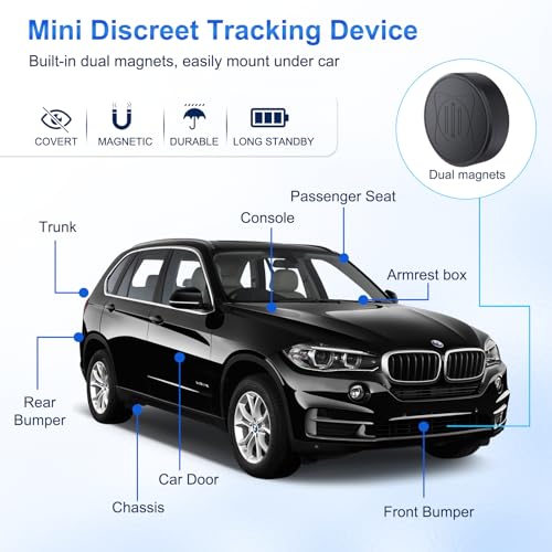 Rastreador GPS para vehículos, Mini localizador magnético de