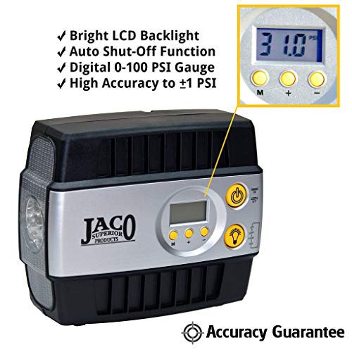 JACO SmartPro inflador digital Premium de neumático, 12V, po