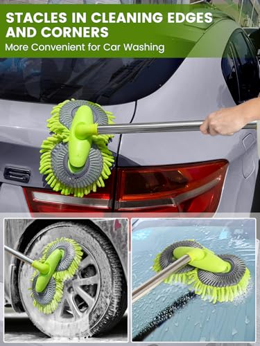 Cepillo giratorio de 47 pulgadas para lavado de coche, 3 sec