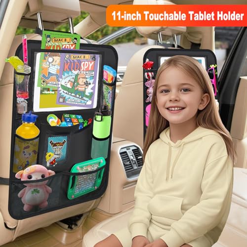 Organizador de asiento trasero de automóvil, paquete de 2 or