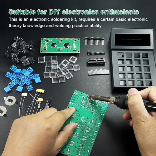 ZORZA 1 juego de kits electrónicos DIY Calculadora Kit de pr