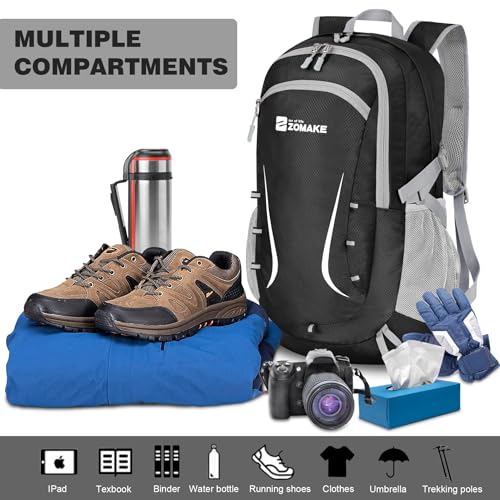 Zomake - Mochila de senderismo plegable resistente al agua,