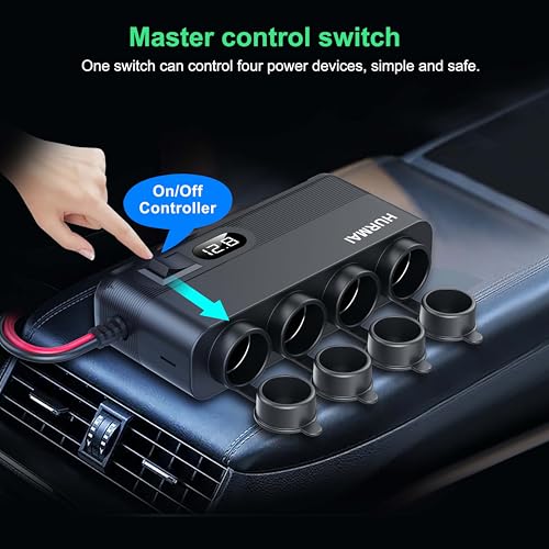 Adaptador de encendedor de cigarrillos de 10 pies para coche