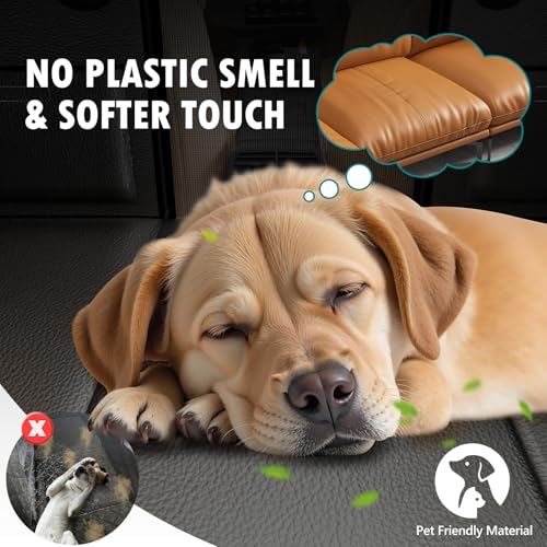 Extensor de asiento trasero para perros, piel sintética anti