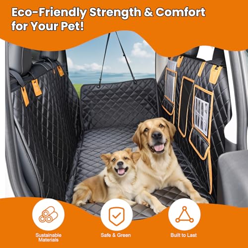 Funda de asiento de automóvil para perro de fondo duro para