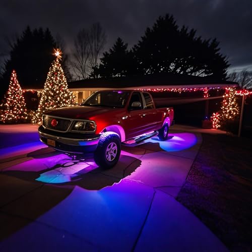8 cápsulas RGB+IC LED Rock Lights para carrito de golf, cami