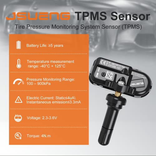 Sensor TPMS, paquete de 4 sensores de sistema de monitoreo d