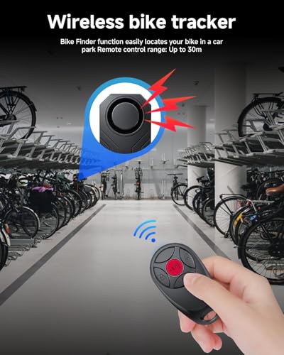 Onvian Alarma de bicicleta recargable por USB, alarma de mot