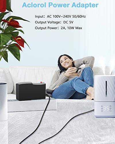 Aclorol Adaptador de fuente de alimentación de 5V 2A 100-240