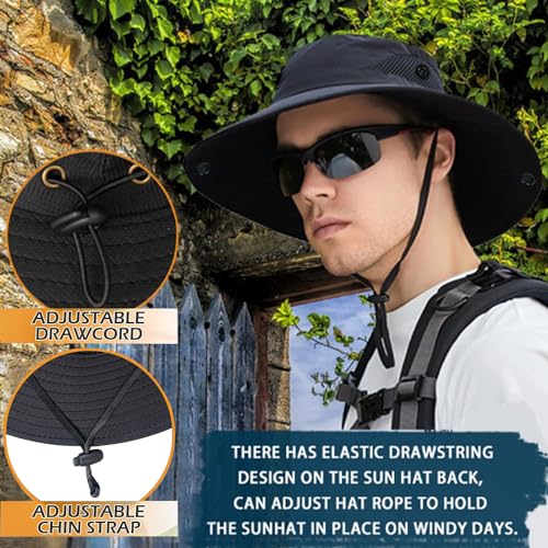 ZOORON Paquete de 1 y 2 sombreros de sol para hombres y muje