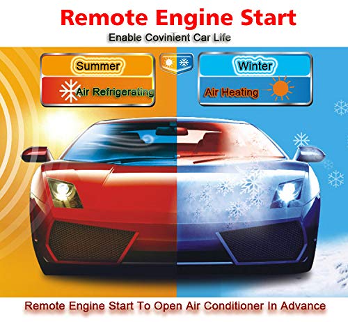 BANVIE Sistema de alarma para automóvil con kit de arranque
