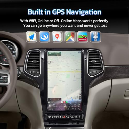 Actualización de radio estéreo de coche Android 12 de 13.6 p