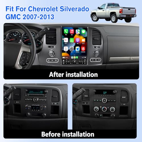 Radio de coche de 12.1 pulgadas para Chevrolet Silverado GMC