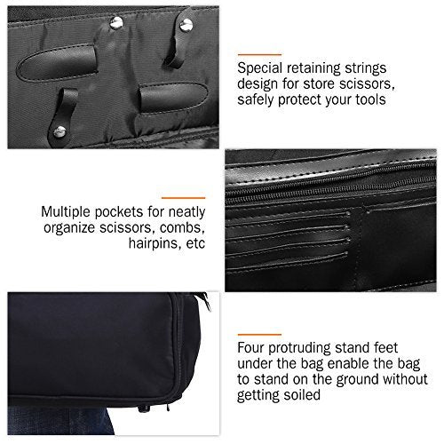 Zetiling Bolsa de peluquería, bolso de salón de gran capacid