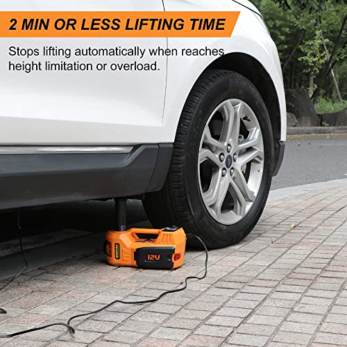 BEETRO Gato hidráulico eléctrico 3 en 1 para automóvil con b