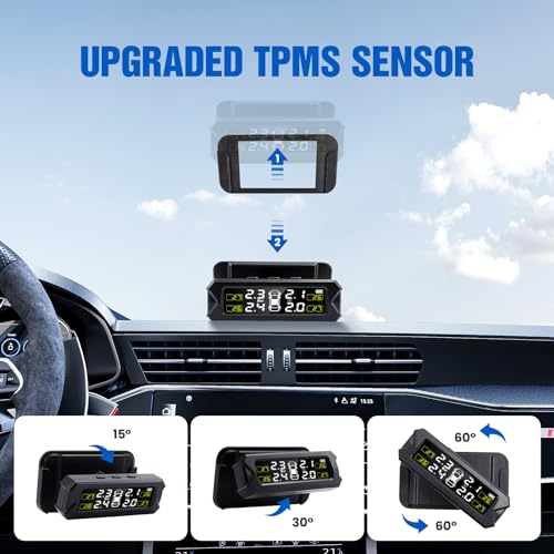 TPMS Sistema de monitoreo de presión de neumáticos solar ina