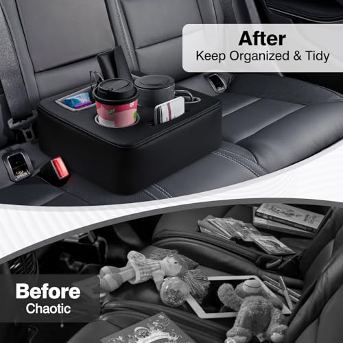 Autorder Portavasos de coche, organizador de asiento trasero
