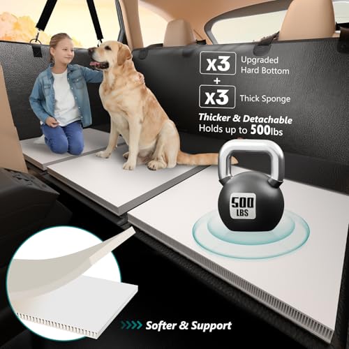 Extensor de asiento trasero para perros, piel sintética anti