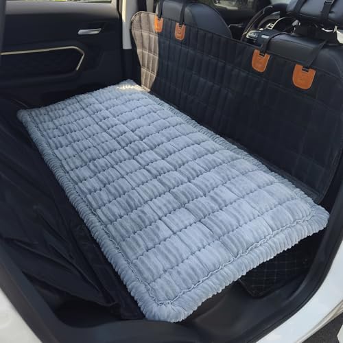 Cama para perro para automóvil, tapete de cama de asiento tr