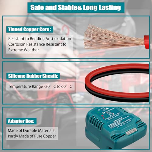 Adaptador de arranque para Makita 18V Li-ion alimentado por