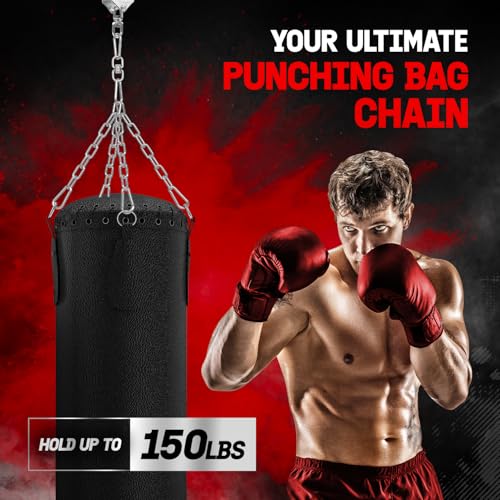Yes4All Percha para saco de boxeo, cadena giratoria de acero