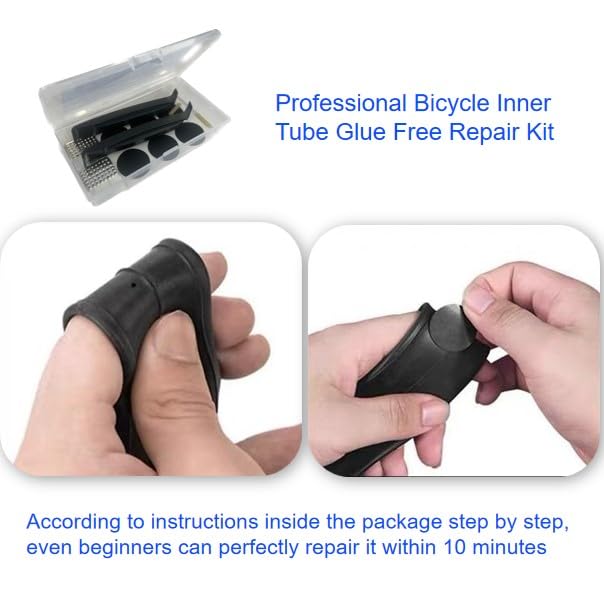 Kit de reparación de neumáticos de bicicleta, 12 kits de par
