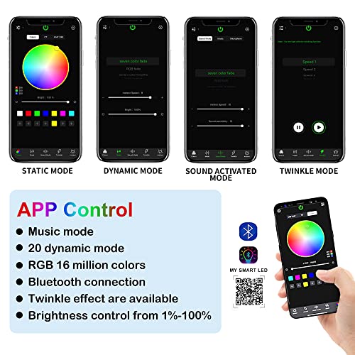 Starlight - Kit de luces de fibra óptica, 10 W, 550 piezas,